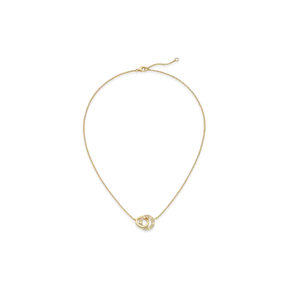 Cartier Love Necklace Paved "Yellow Gold"