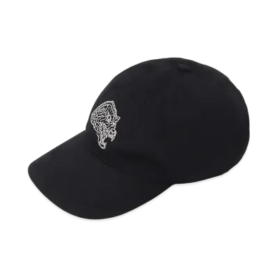 WILDSIDE Yohji Yamamoto x IZUMONSTER Embroidery Cap (Godzilla) "Black"