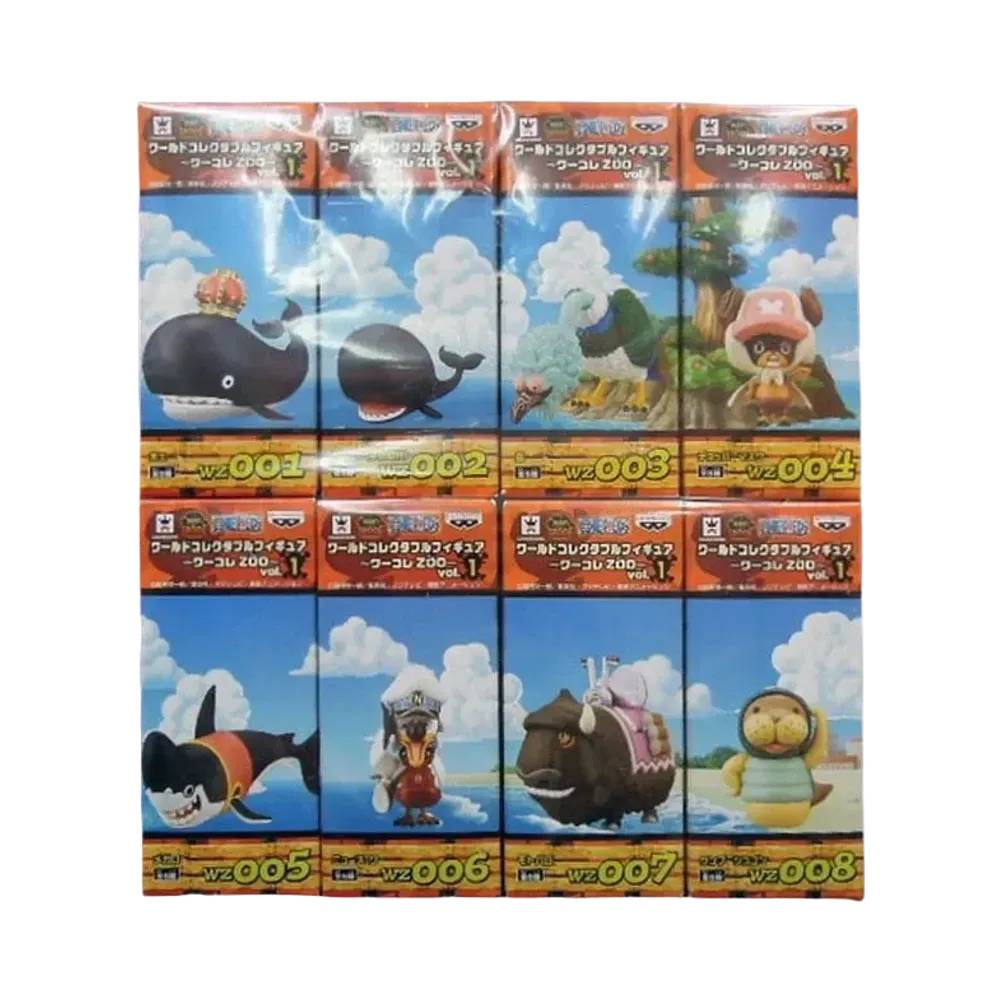 Banpresto One Piece World Collectable Figure ~WCF ZOO~ Vol.1 Complete 8 Piece Set