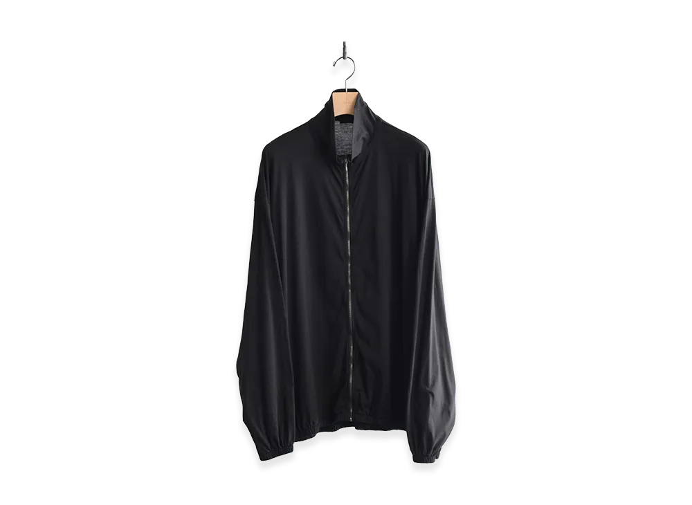 COMOLI Thin Cotton Zip Jacket "Black"