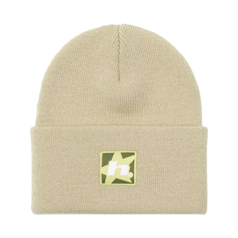 HUF Fall 24 Star Box Logo Beanie "Putty"