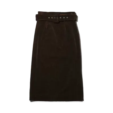 atmos pink Cordy Roy Pencil Skirt "Khaki"