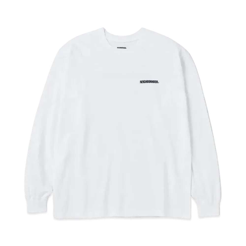 NEIGHBORHOOD NH . Tee LS-1 "White"