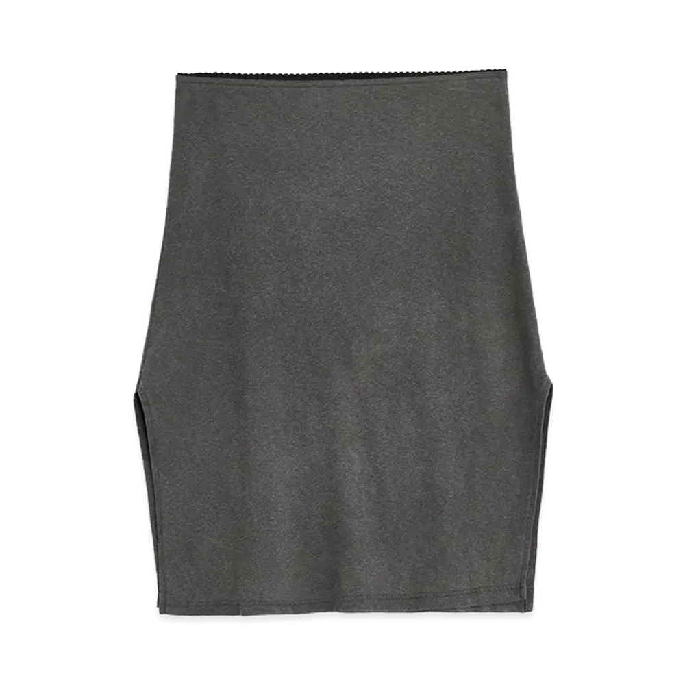 OUR LEGACY Women's Picnic Skirt "Washed Black Rogue Loopback"