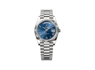ROLEX Day-Date 40mm White Gold 228239 "Bright Blue"