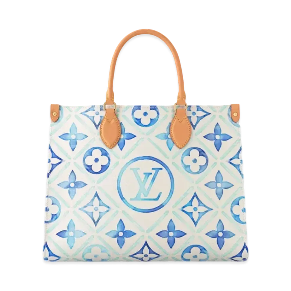 Louis Vuitton OnTheGo MM Monogram Tiles Canvas "Lagoon"