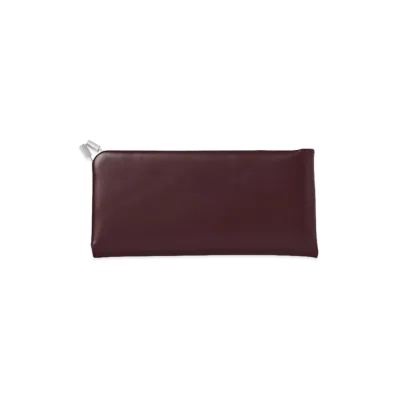 The Row Women's Clasp Leather Case "Borgogna"