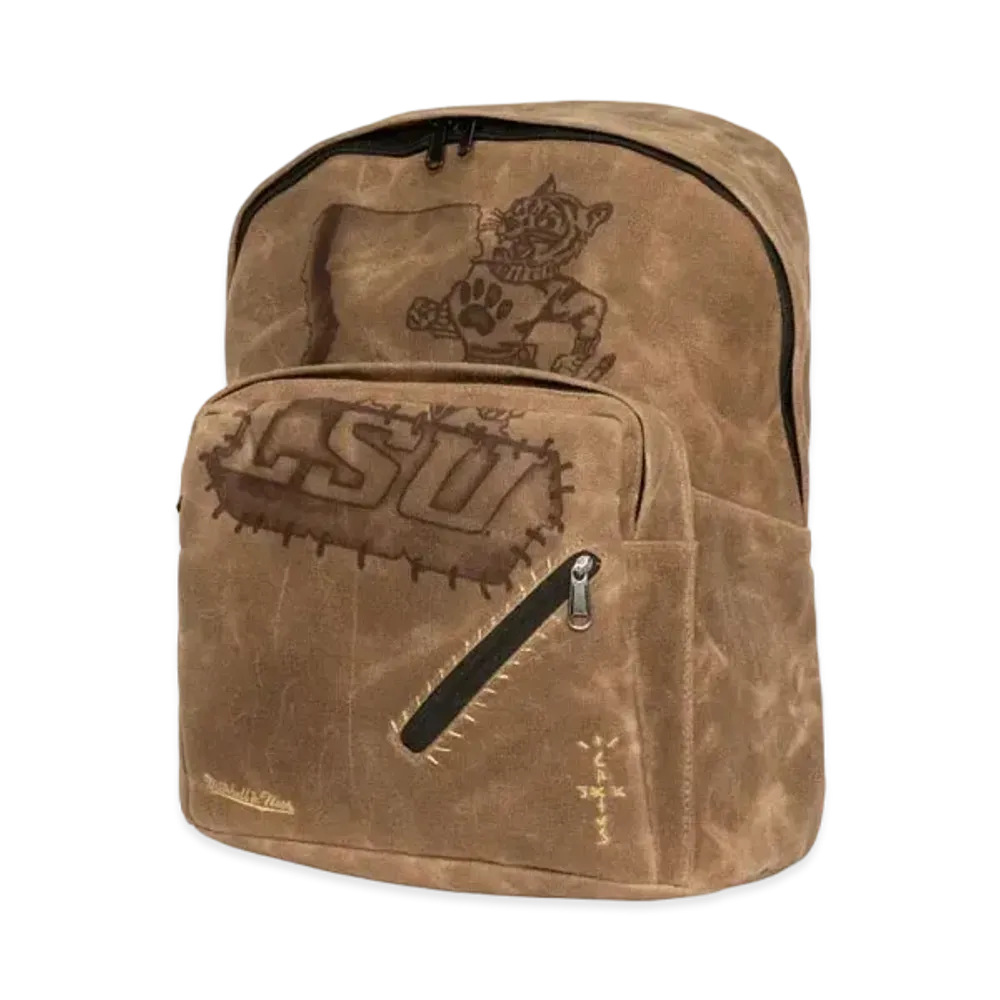 Travis Scott x M&N x LSU Backpack "Beige"