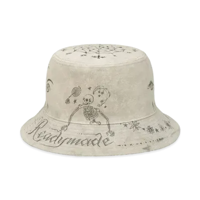 READYMADE x Dr.Woo Tatoo Bucket Hat "White"