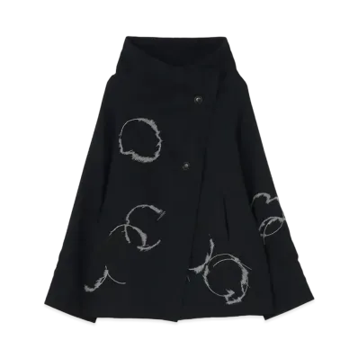 Yohji Yamamoto Y's WOOL GAUZE DOT JACQUARD ASSYME JACKET "Navy"