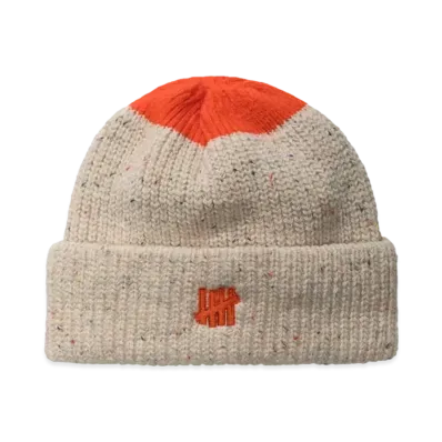 UNDEFEATED Icon Contrast Speckled Beanie "Off-White"