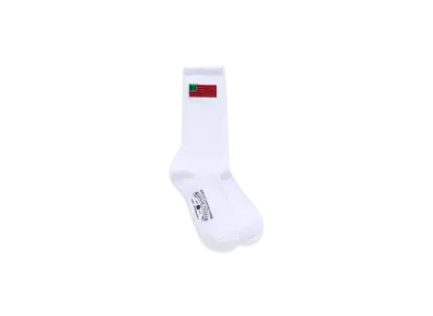DENIM TEARS Flag Socks 3-Pack "White"