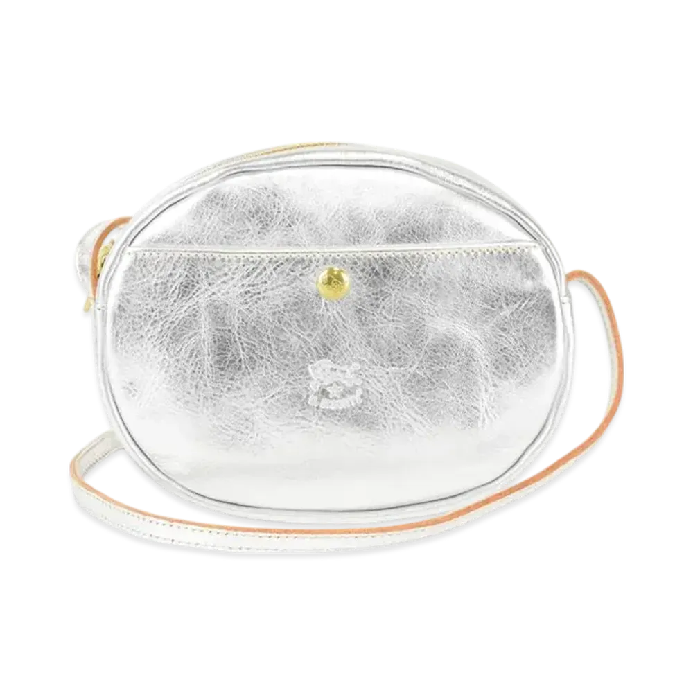 IL BISONTE Shoulder Bags Crossbody "Silver"