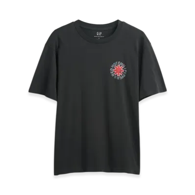 GAP Red Hot Chili Peppers Relaxed Graphic T-Shirt "True Black"
