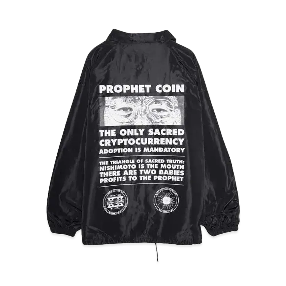 NISHIMOTO IS THE MOUTH PROPHET COIN COACH JKT "BLACK/WHITE"