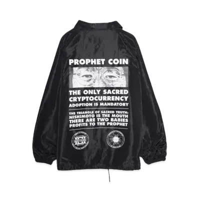NISHIMOTO IS THE MOUTH PROPHET COIN COACH JKT "BLACK/WHITE"