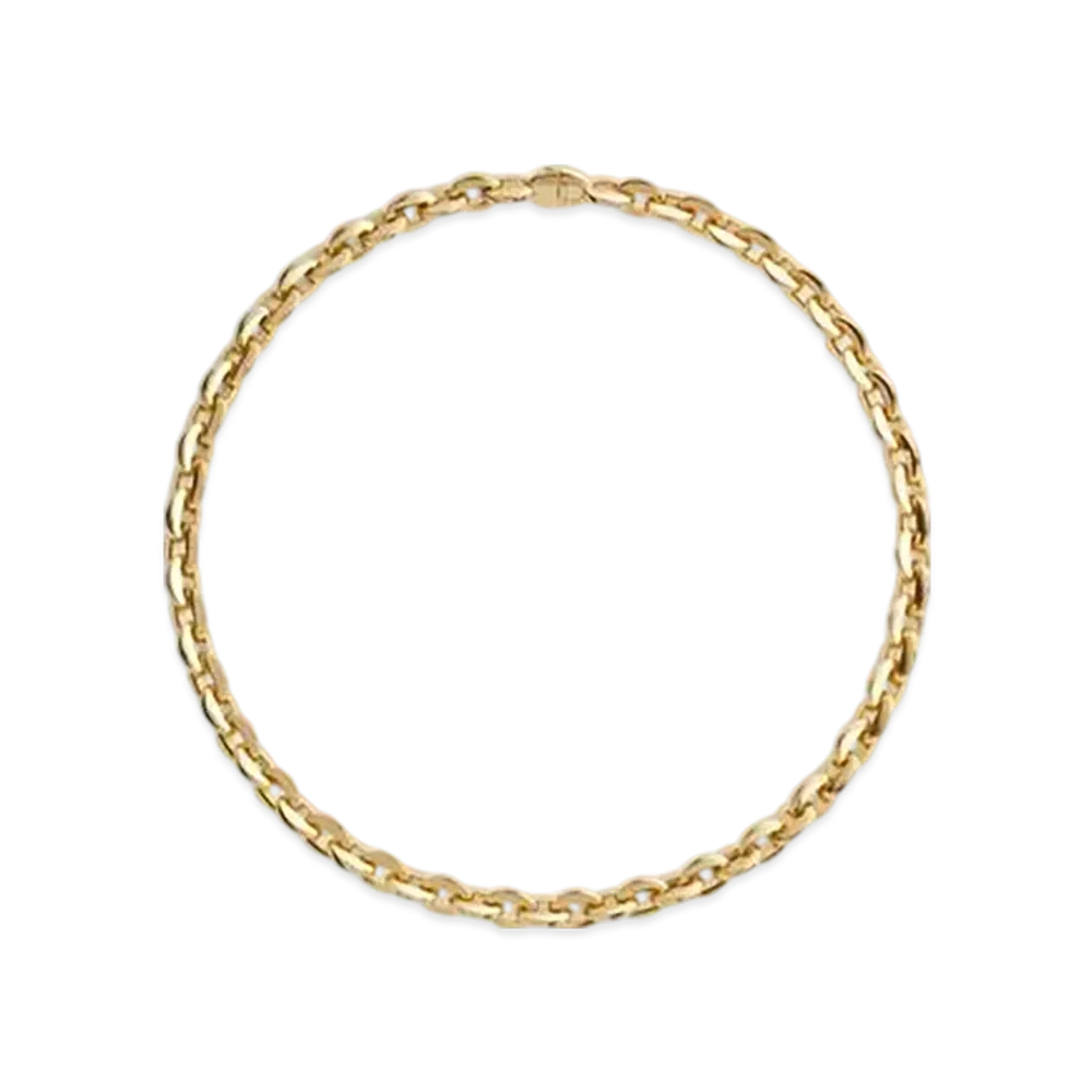 Bottega Veneta Shape Chain Necklace "Yellow Gold"