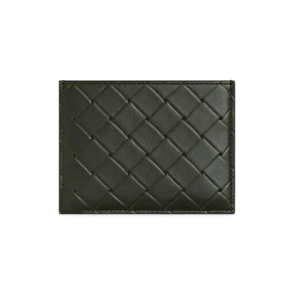 Bottega Veneta Intrecciato Stamp Credit Card Case "Camping"