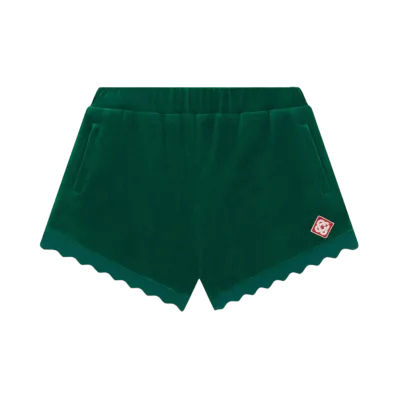 Casablanca Scalloped Track Shorts "Evergreen"