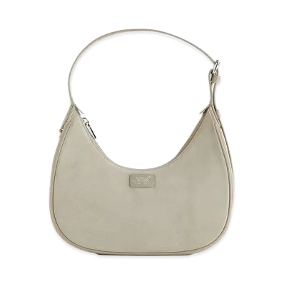 Kith Women's Imana Suede Mix Crescent Shoulder Bag "Sandy Taupe"