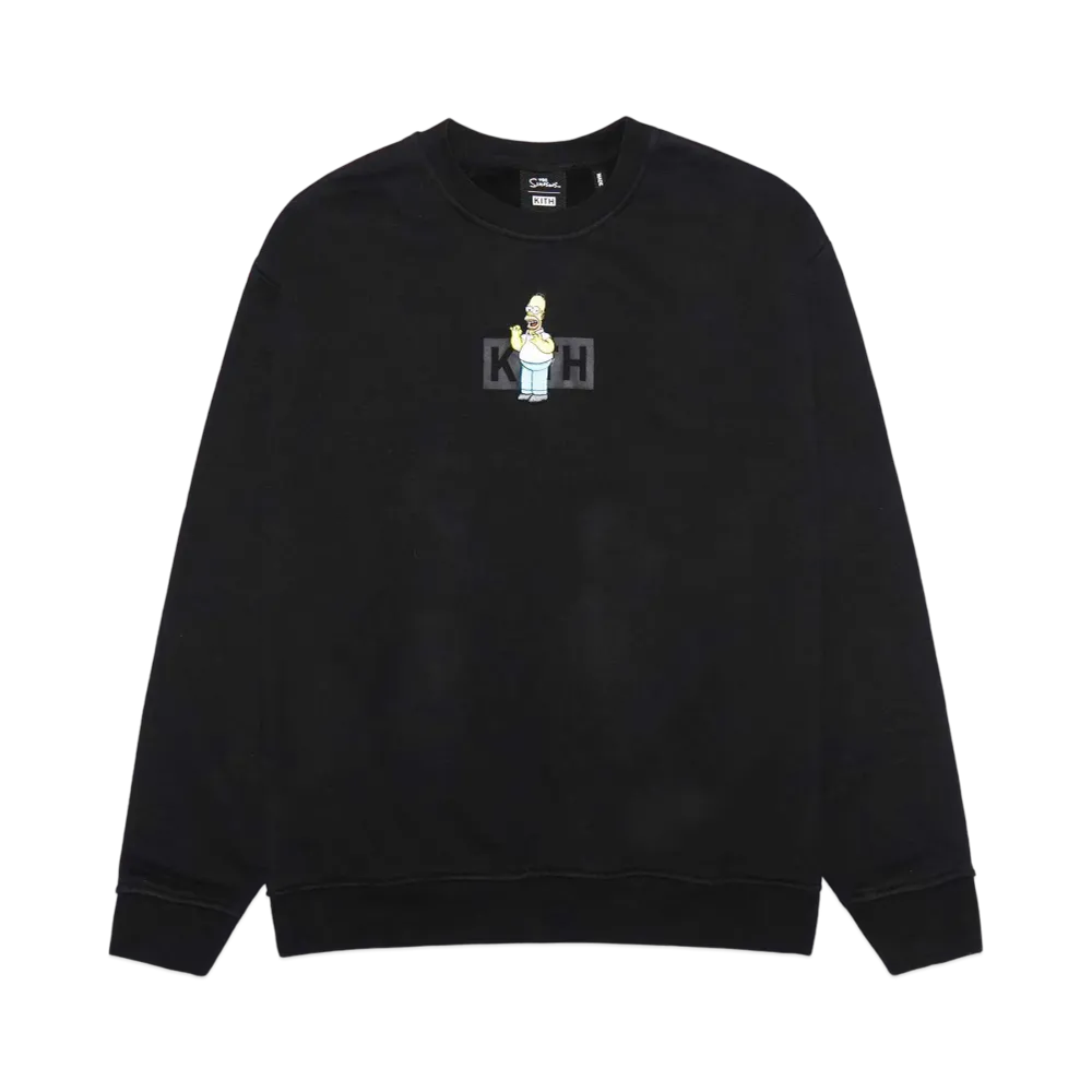 Kith The Simpsons Homer Box Logo Crewneck "Black"