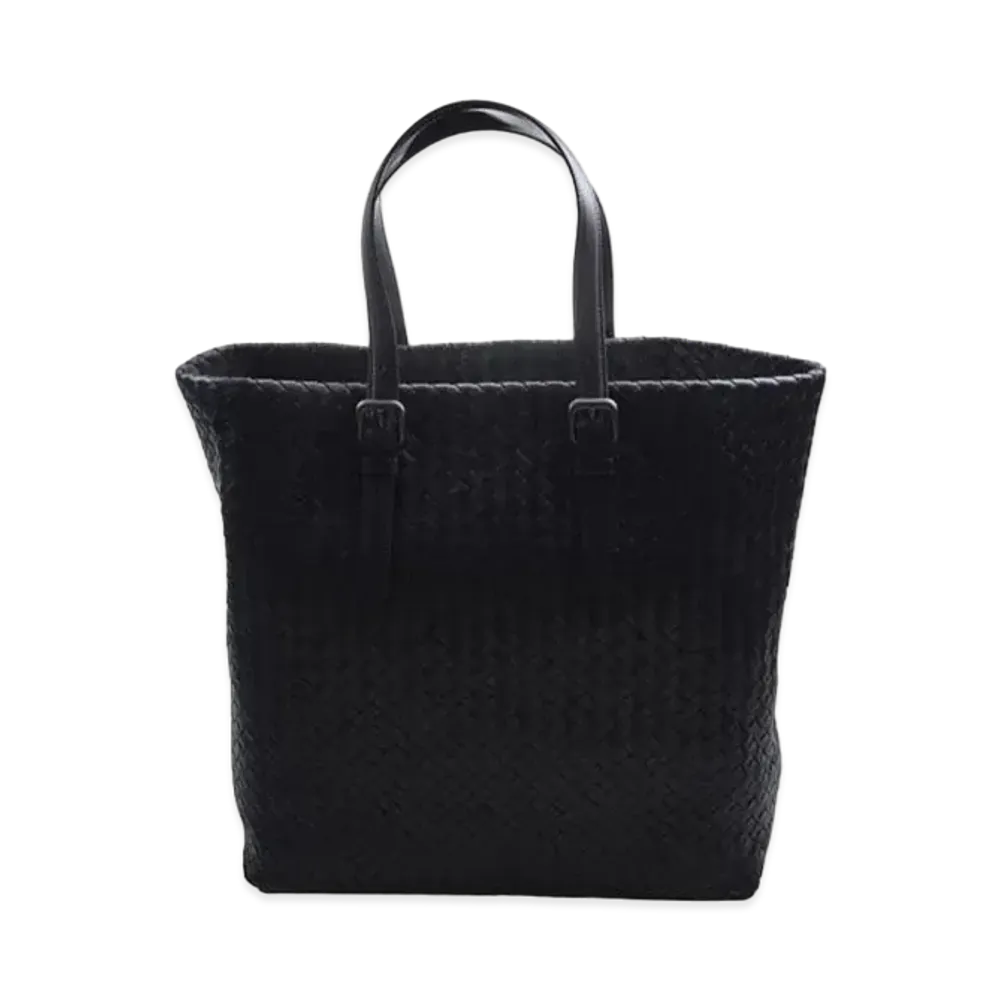 Bottega Veneta Lambskin Hand Bag "Black"
