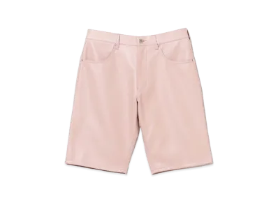 BEAMS FUTURE ARCHIVE Leather Like Shorts "Dusty Pink"