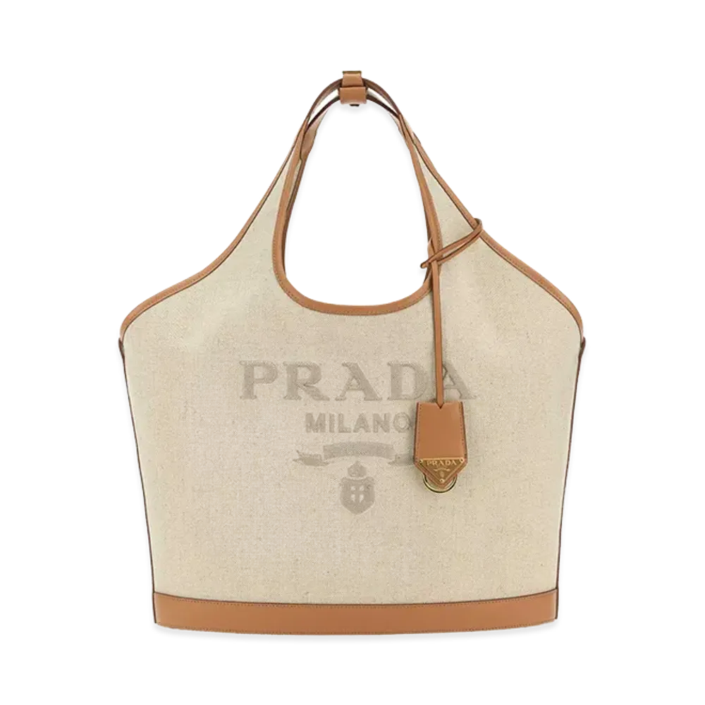 PRADA Women's Canvas Handbag "Beige"