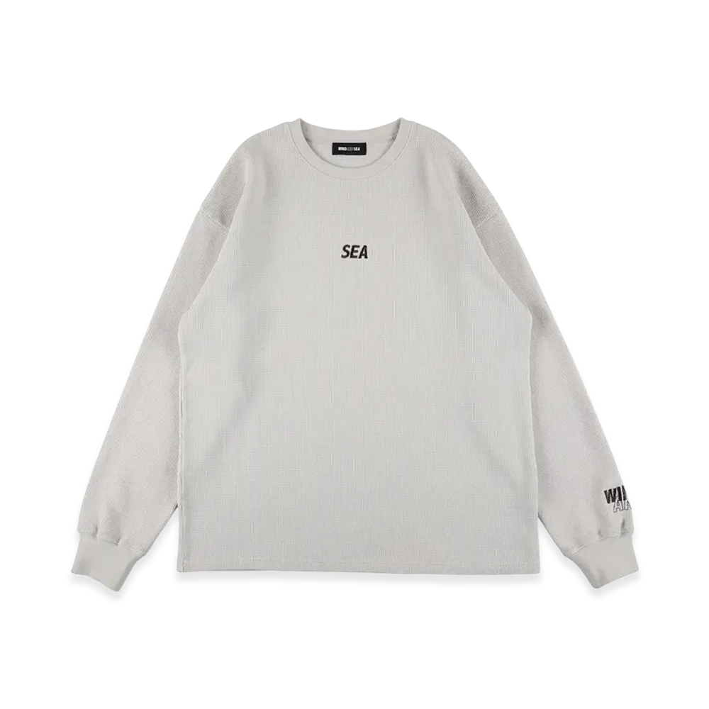 WIND AND SEA Heavy Waffle L/S Tee "Beige"