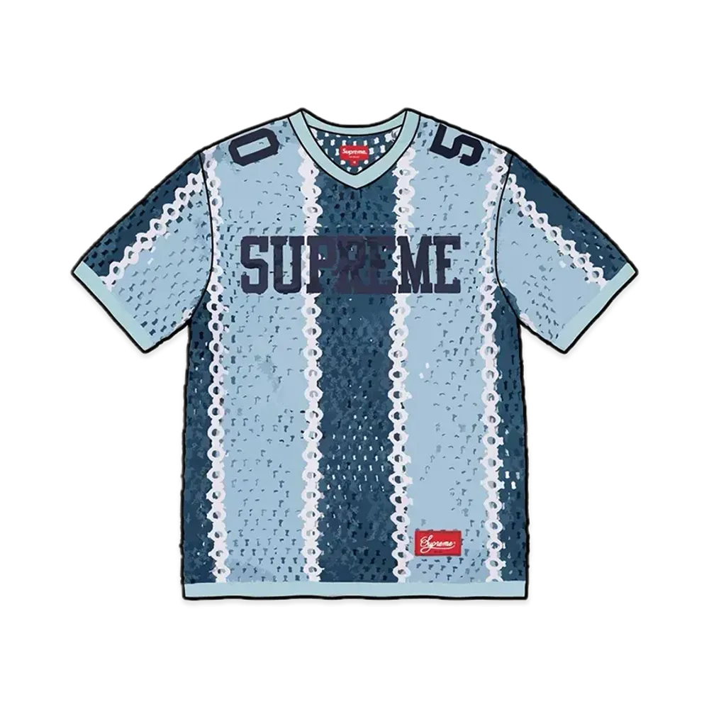 Supreme Crochet Football Jersey "Slate"