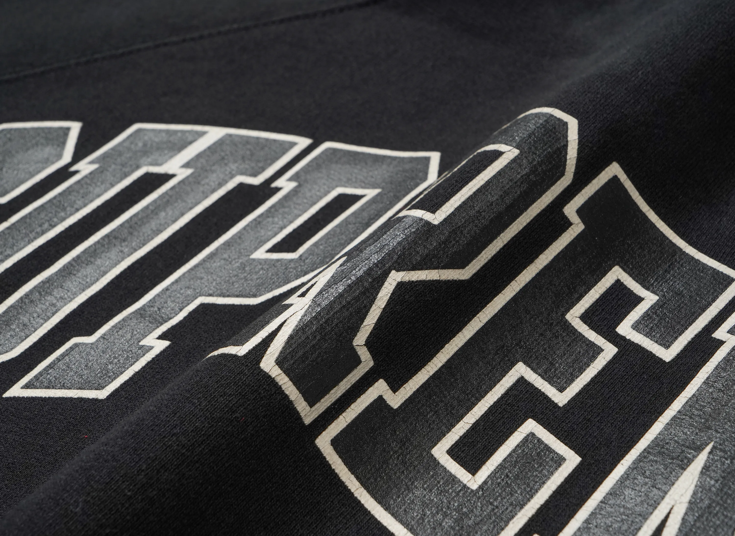 Supreme Cracked Raglan Zip Up Hooded Sweatshirt 