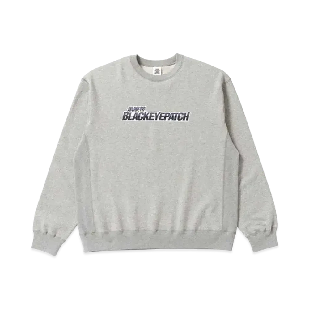 BlackEyePatch WANGAN LINE CREW SWEAT "Heather Grey"