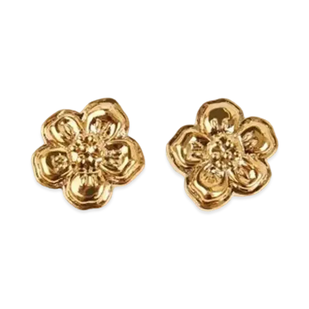 KENZO 'BOKE FLOWER' Earring "Gold"