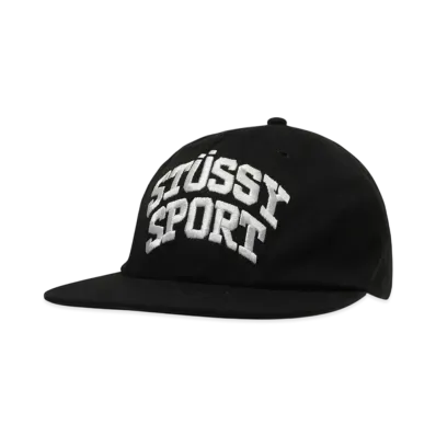 Stussy Mid Depth Stussy Sport Snapback "Black"