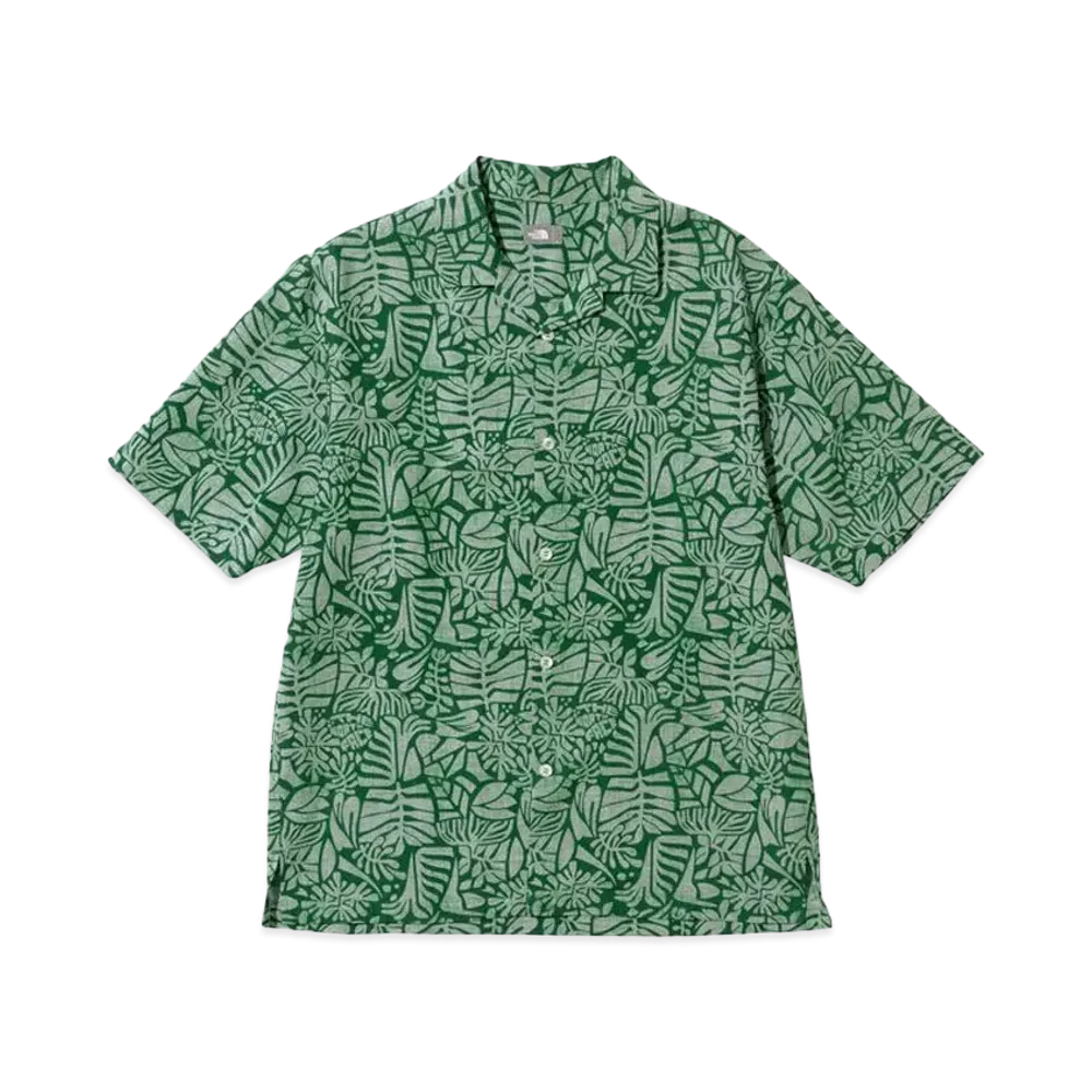 ザノースフェイス ショート スリーブ アロハ ベント シャツ "TNFボタニカルグリーン"