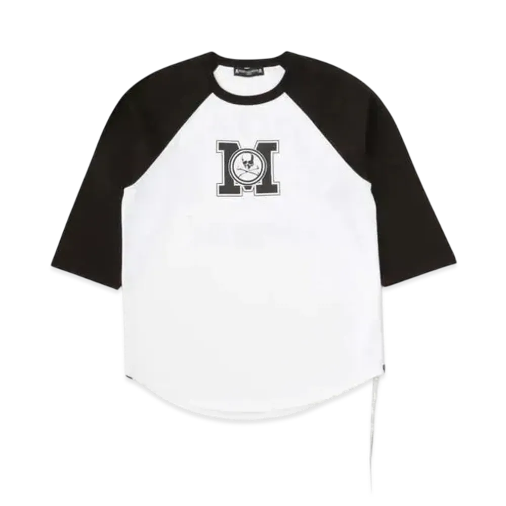 mastermind WORLD Baseball Tee "Black White"