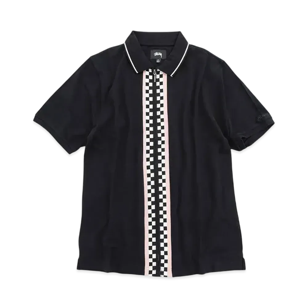 Stussy Julian Full Zip Polo "Black"