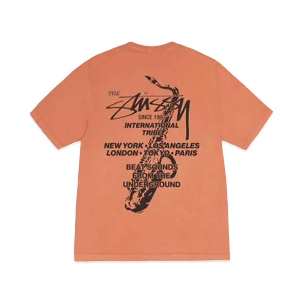 Stussy Beat Sounds Tee Pigment Dyed "Rust"