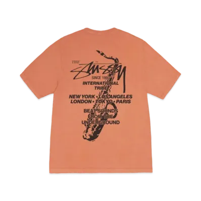 Stussy Beat Sounds Tee Pigment Dyed "Rust"