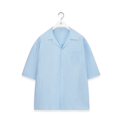 LOEWE Short-Sleeve Shirt "Light Blue"