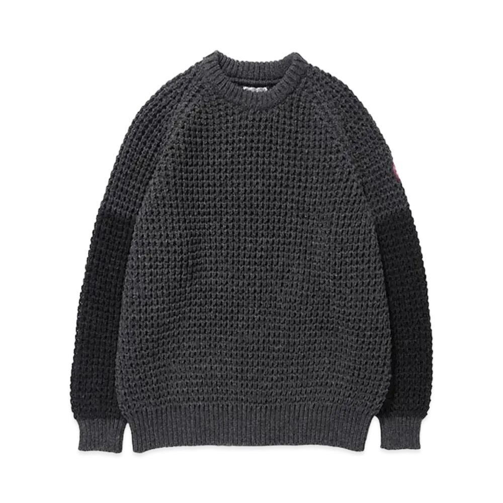 Cav Empt (C.E) LOOSE WAFFLE KNIT "Charcoal"