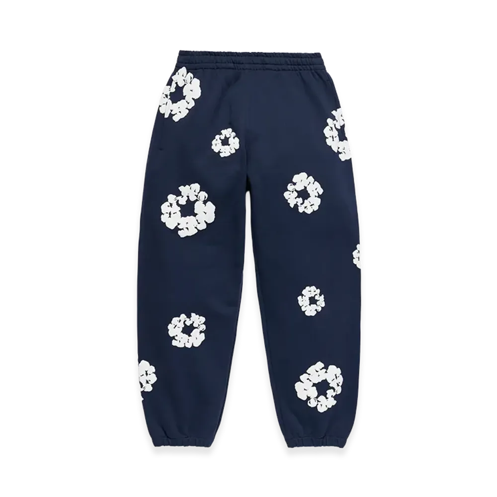 DENIM TEARS Cotton Wreath Sweatpants "Navy"