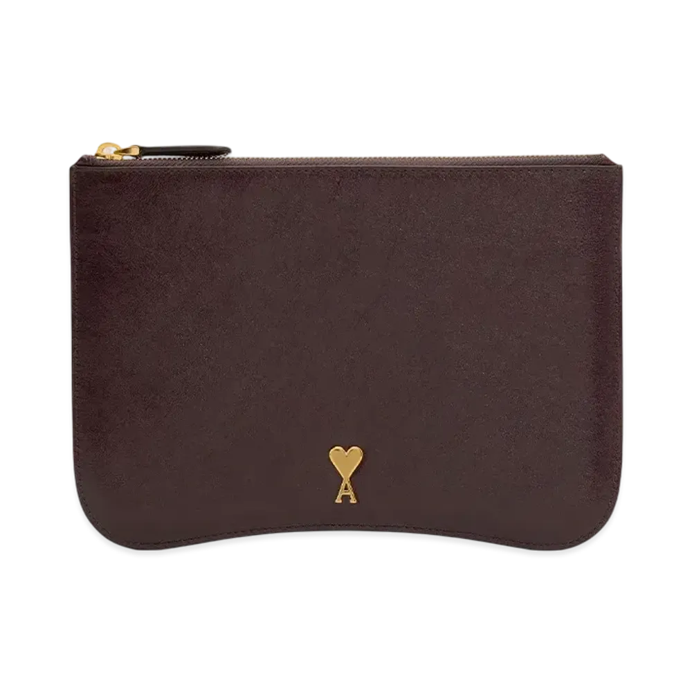 AMI PARIS Paris Paris Pouch "Aubergine"
