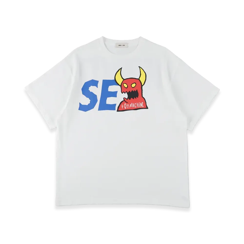 WIND AND SEA x Toy Machine Toymonster Sea Tee "White"