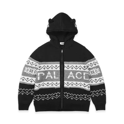PALACE Loves Me Hooded Knit "Black"