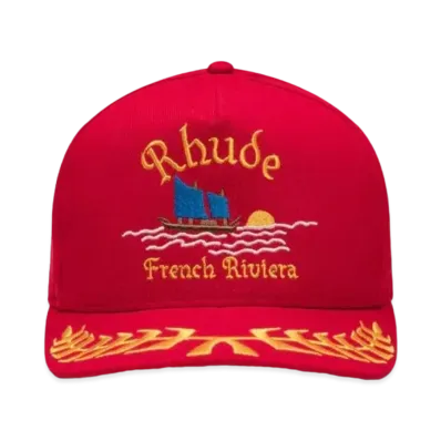RHUDE Riviera Sailing Hat "Red"