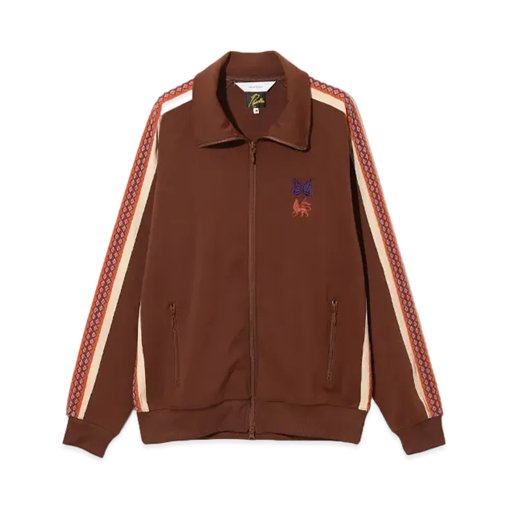 Needles x Sasquatchfabrix. Track Jacket Poly Smooth "Brown"