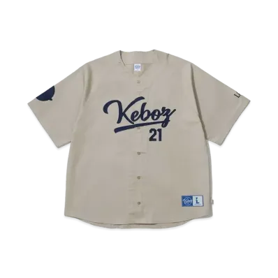 KEBOZ x NOOTBAAR Baseball Shirt "GRAY BEIGE"