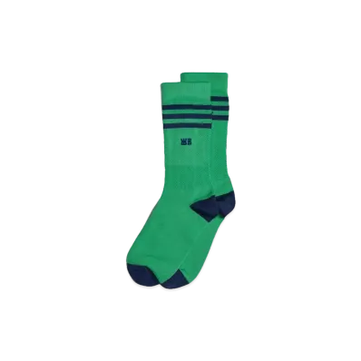 Adidas x Wales Bonner Crew Socks "Vivid Green/College Navy"