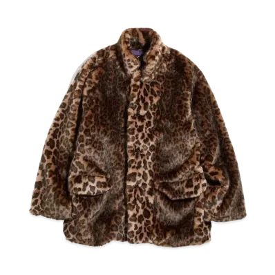 Needles S.C. CAR COAT - FAUX FUR "Brown"